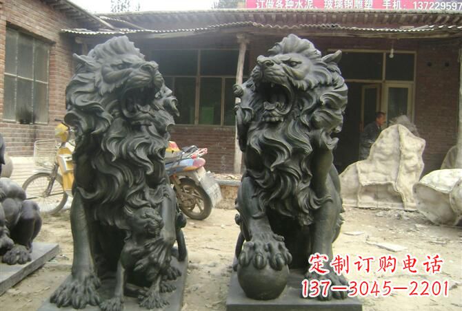 常州高质量铜制狮子雕塑