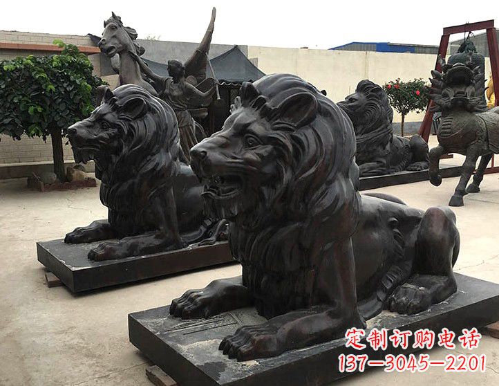 常州汇丰手工铸铜狮子雕塑