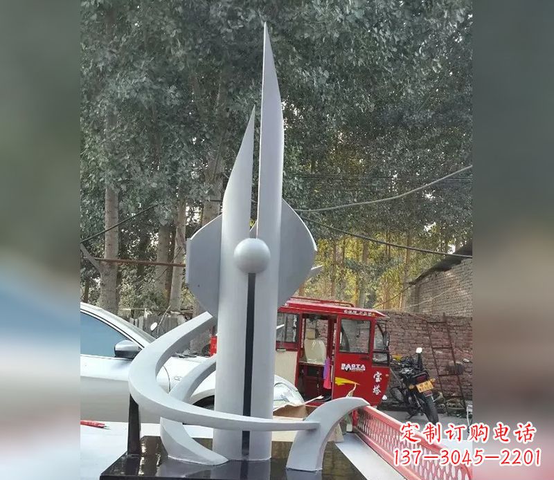 常州火箭剪纸雕塑不锈钢