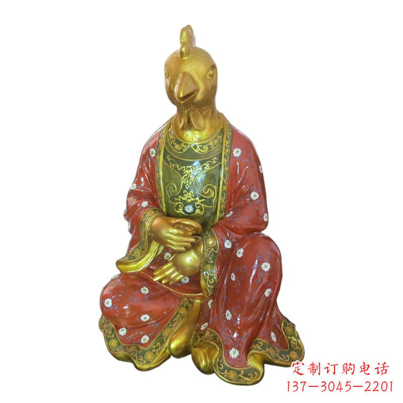 常州玻璃钢彩绘生肖雕塑