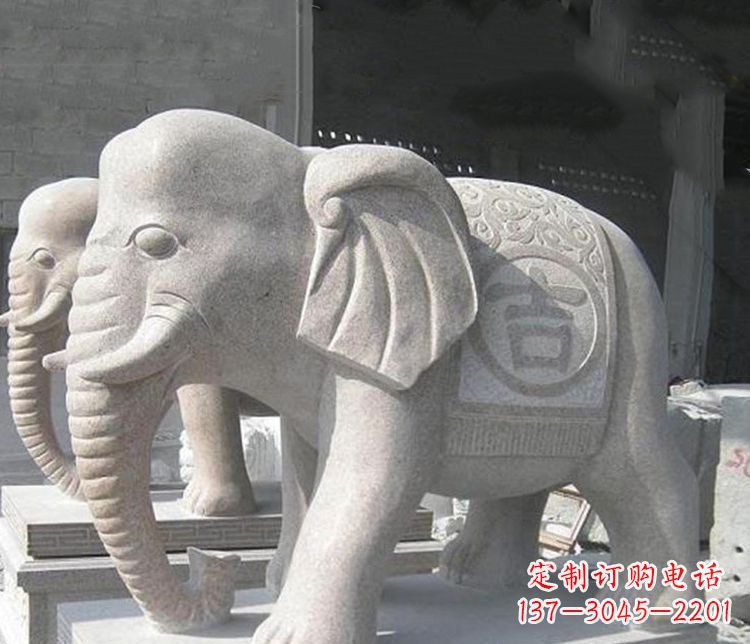 常州吉祥大理石大象石雕