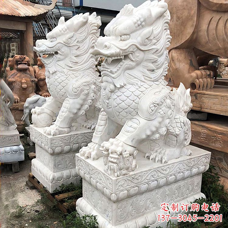 常州财富守护神:吉祥纳福麒麟石雕