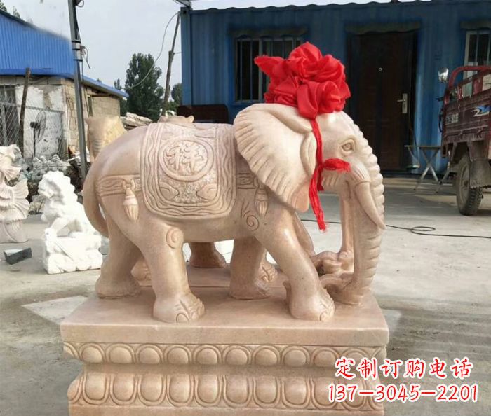 常州欣赏晚霞红,给家里添大象雕塑