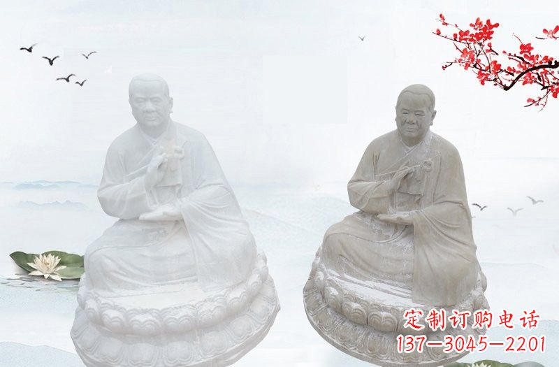 常州和尚石雕,中领雕塑手工定制