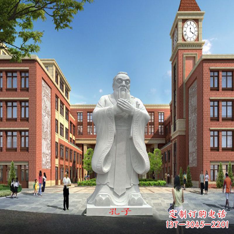 常州胶州东湖孔子雕像