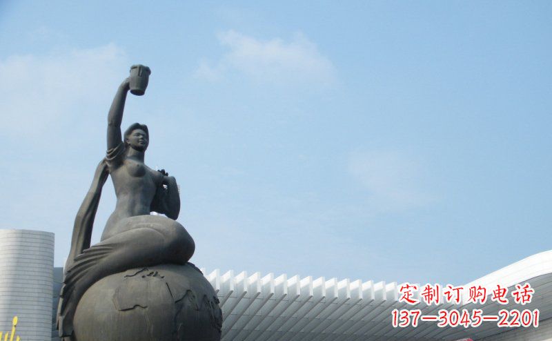 常州中领雕塑推出的精美雕塑——铜铸地球塑像,…