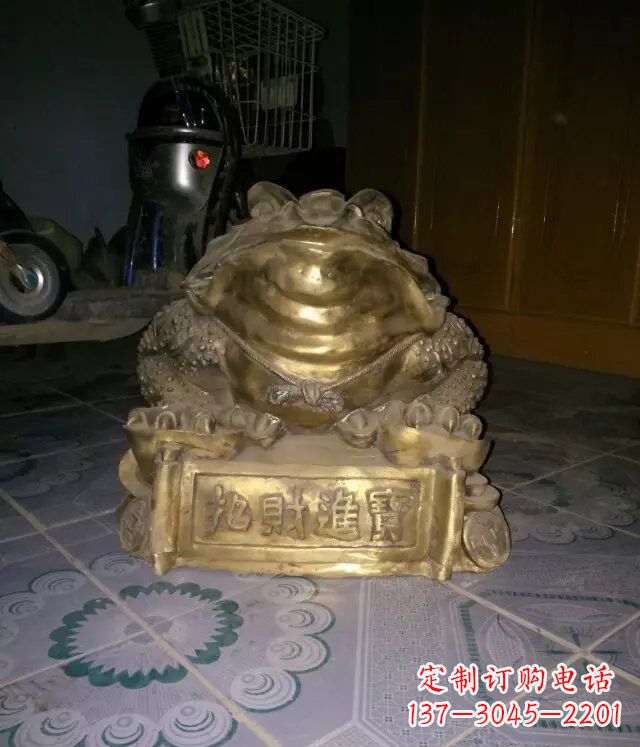 常州金蟾招财进宝动物铜雕