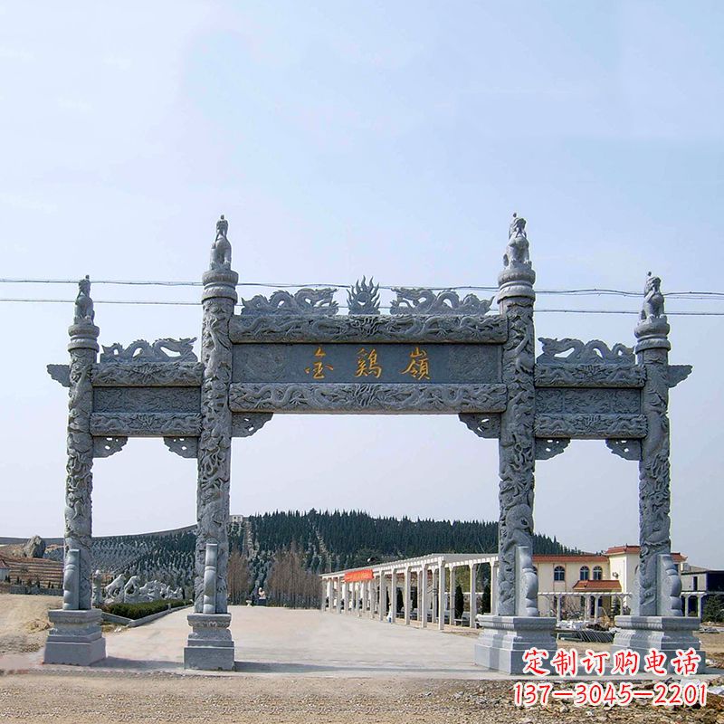 常州金鸡岭景区石雕牌坊