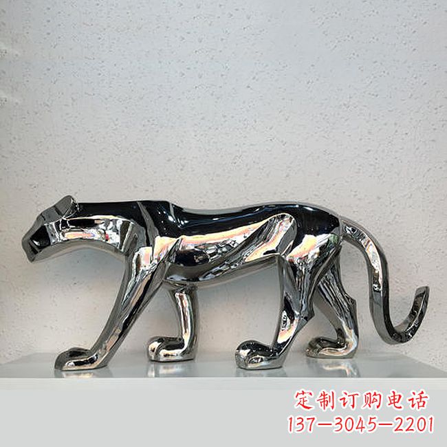 常州杰出的不锈钢金钱豹雕塑