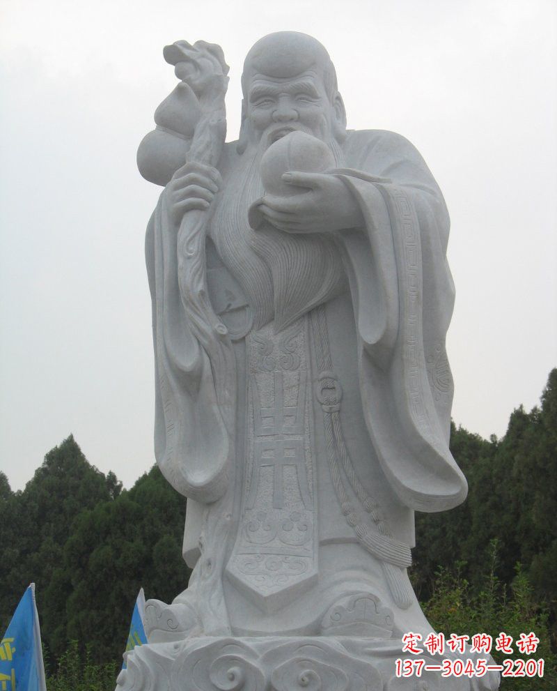 常州大理石老寿星雕塑,重现传统文化的美好