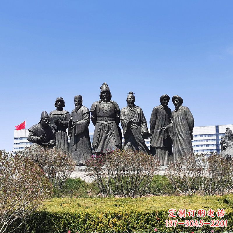 常州完美再现成吉思汗的青铜雕塑