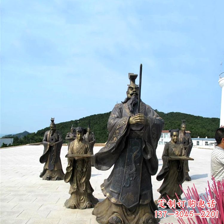 常州中领雕塑——汉武帝刘彻祭天情景雕塑