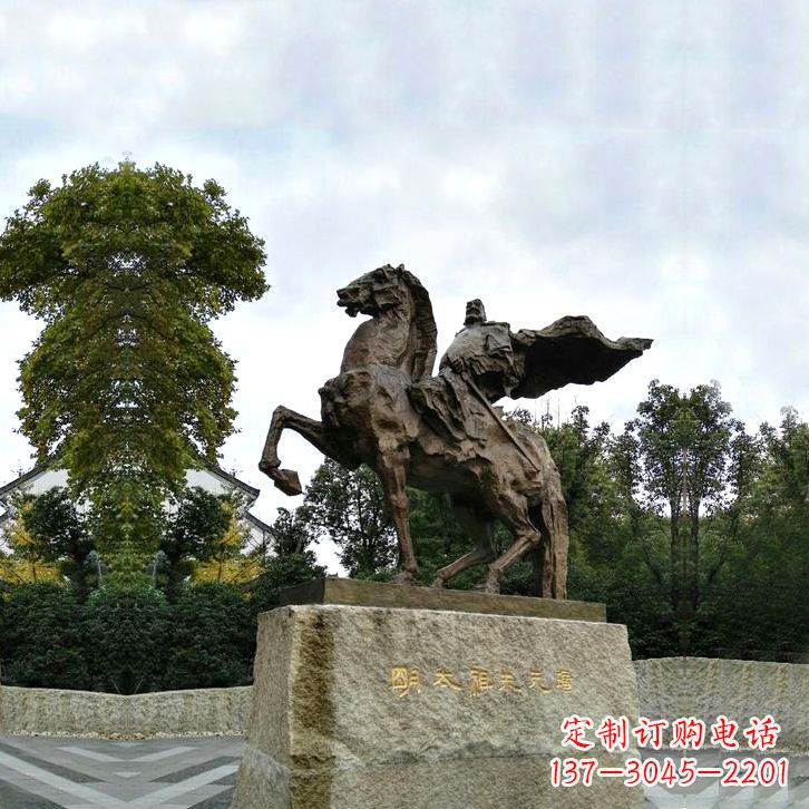 常州华夏文明领袖朱元璋铜雕塑