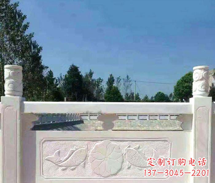 常州景区汉白玉石浮雕栏板