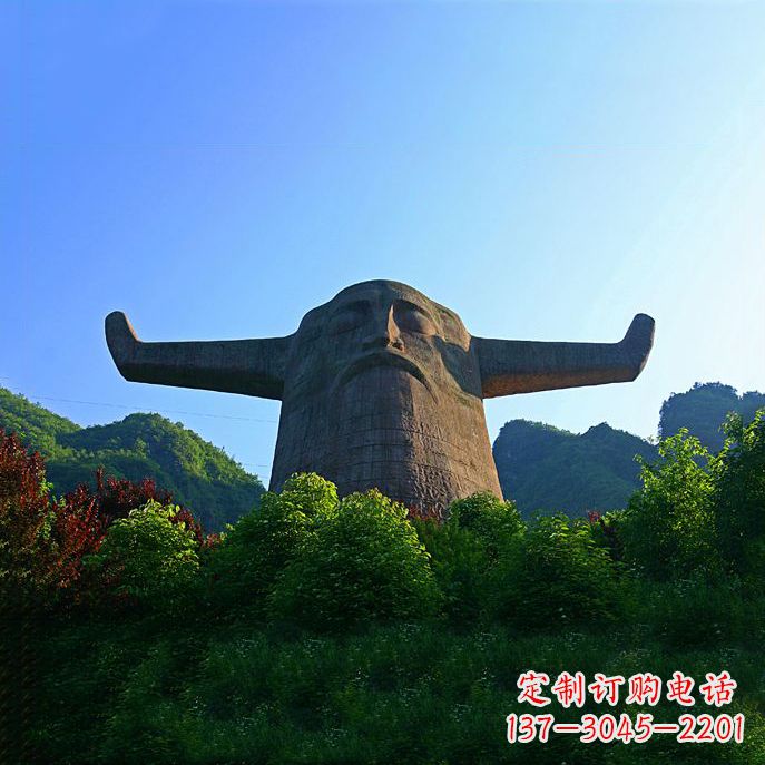 常州景区景点大型神农头像雕塑
