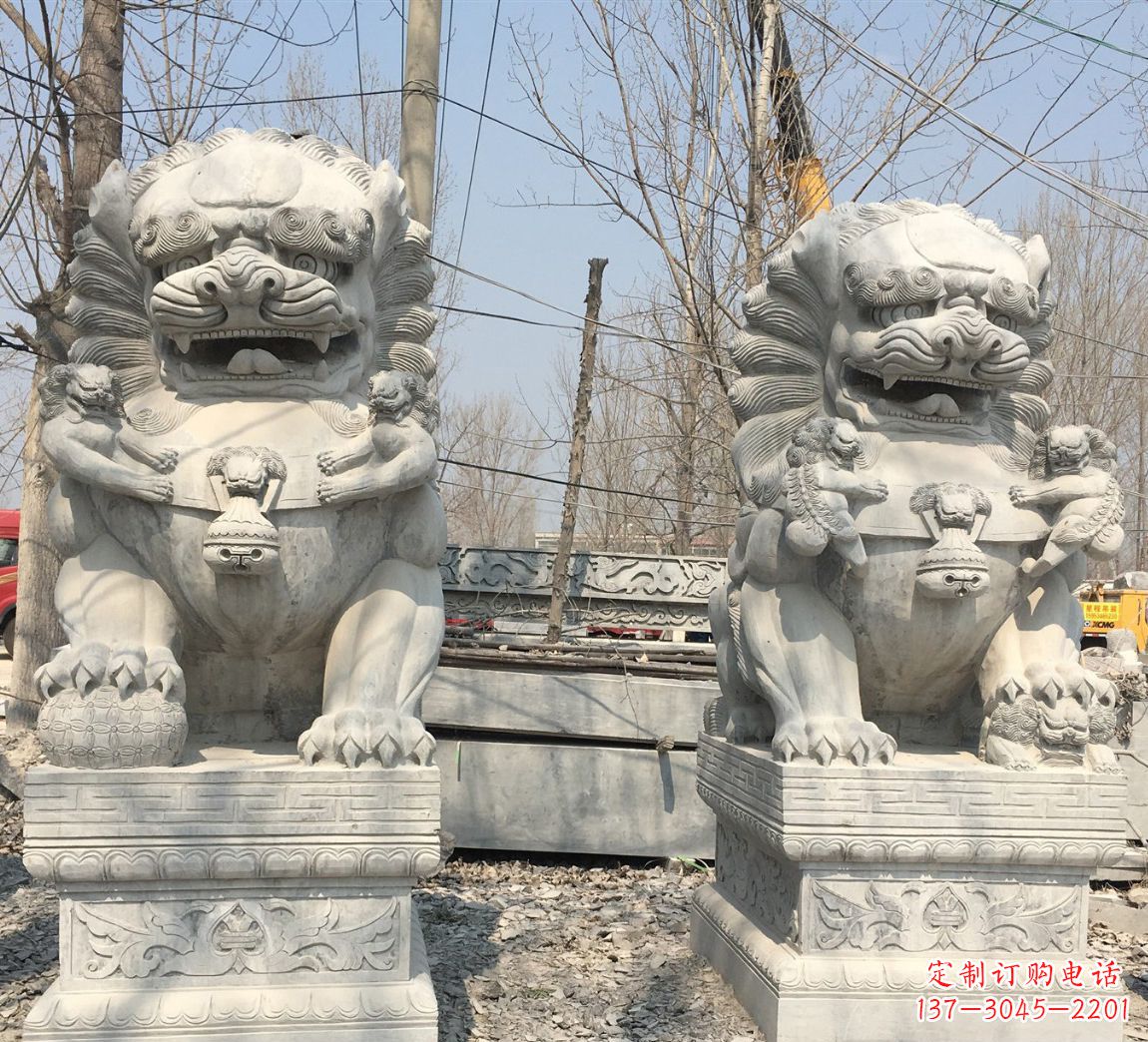 常州中领雕塑让狮子石雕神圣而庄严