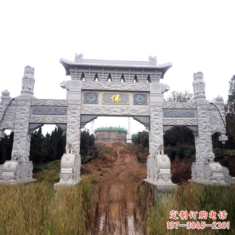 常州景区入口石牌坊