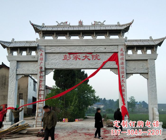 常州中领雕塑:牌坊石雕精美纷呈