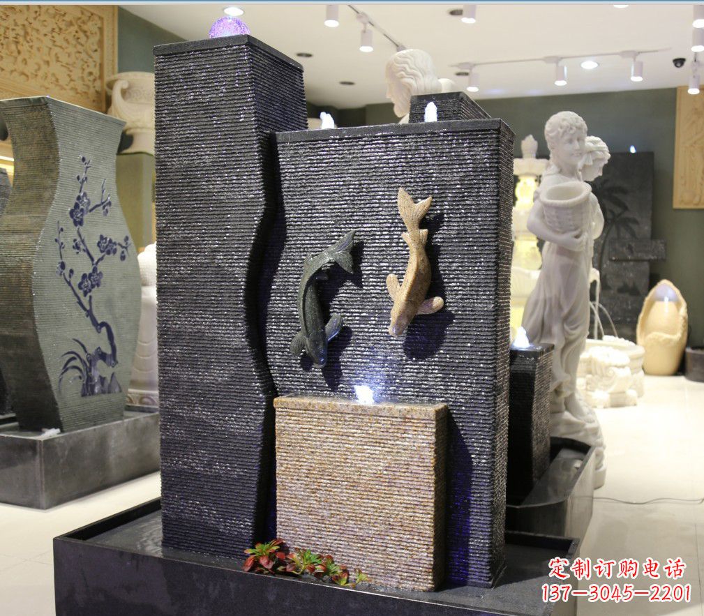 常州九龙太子石雕喷泉——精巧绝伦的喷泉雕塑