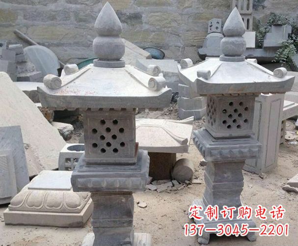 常州酒店级镂空石灯雕塑