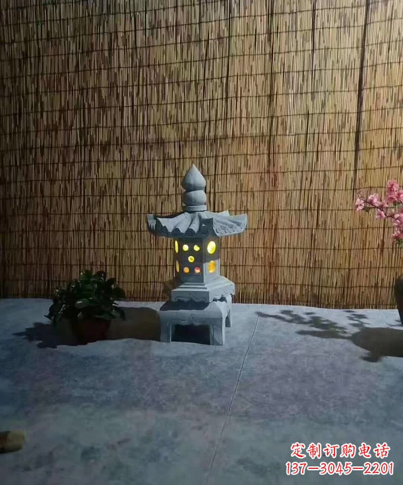 常州专业设计、制作酒店石灯雕塑