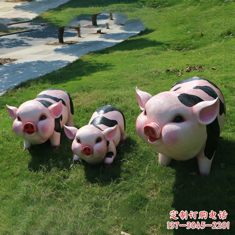 常州全新卡通猪雕塑,为您的家居装饰带来活力