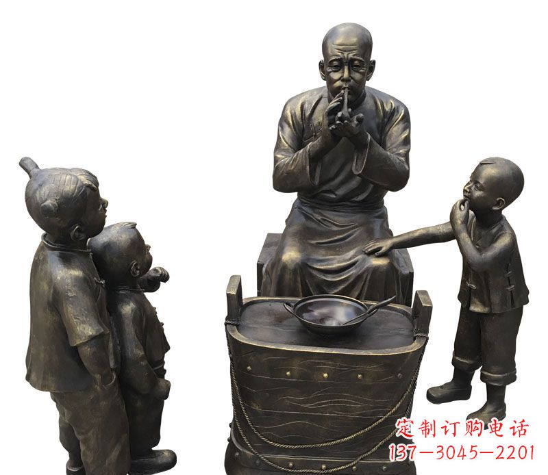 常州尊贵的儿童铜雕糖人