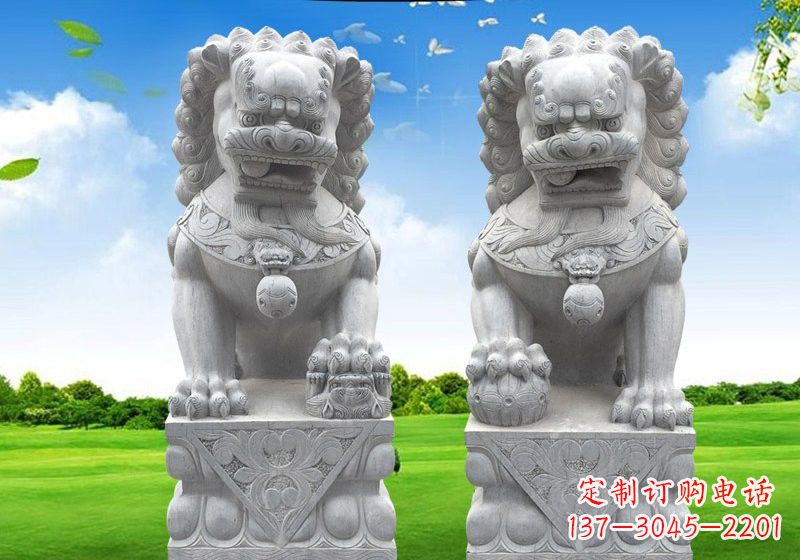 常州风采傲人的狮子石雕