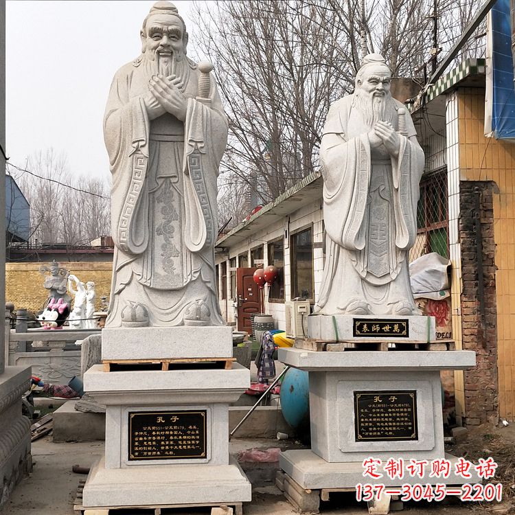 常州孔子镀铜雕像