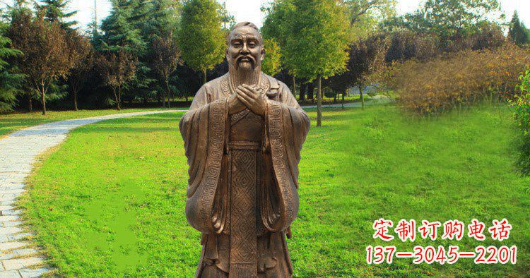 常州传承中国历史文化,具有永恒魅力的孔子公园铜雕