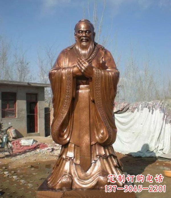 常州精致铸造——领雕塑出品的孔子铜雕