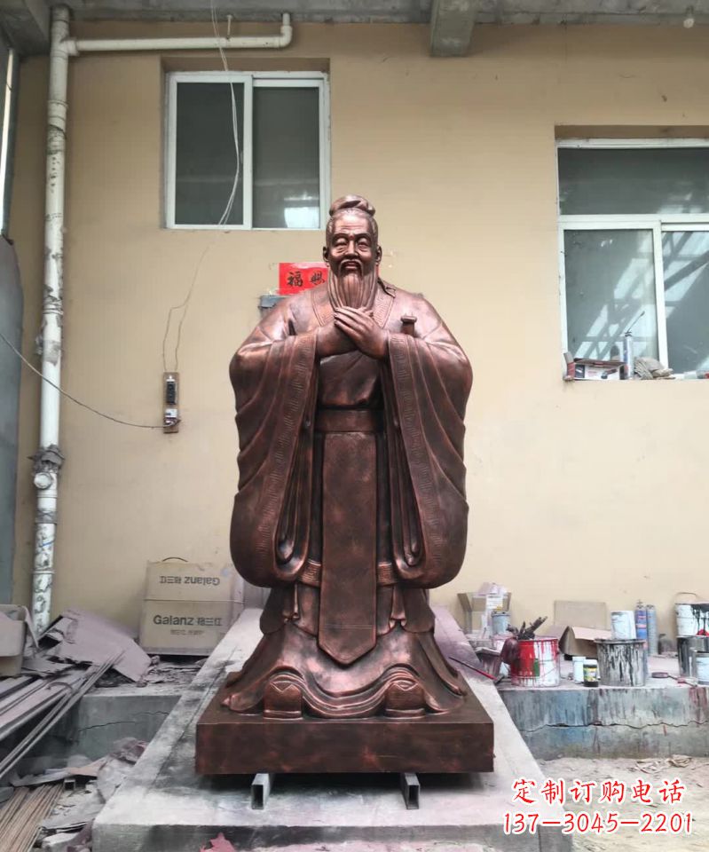 常州传承中华文化精髓,尊崇古代伟大思想家——中领雕塑定制孔子雕塑