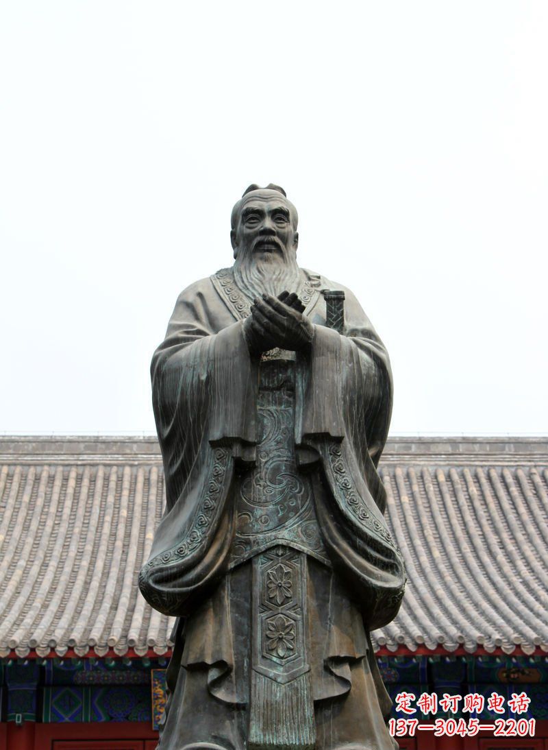 常州高雅古典,孔子青铜雕塑