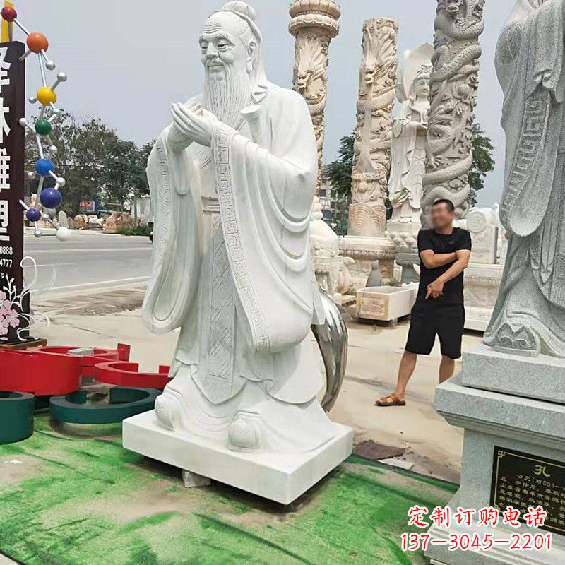 常州重庆中领雕塑打造孔子石雕像--传承传统文化