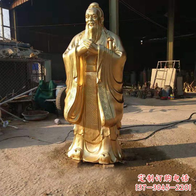 常州以孔子为精髓的青铜雕塑