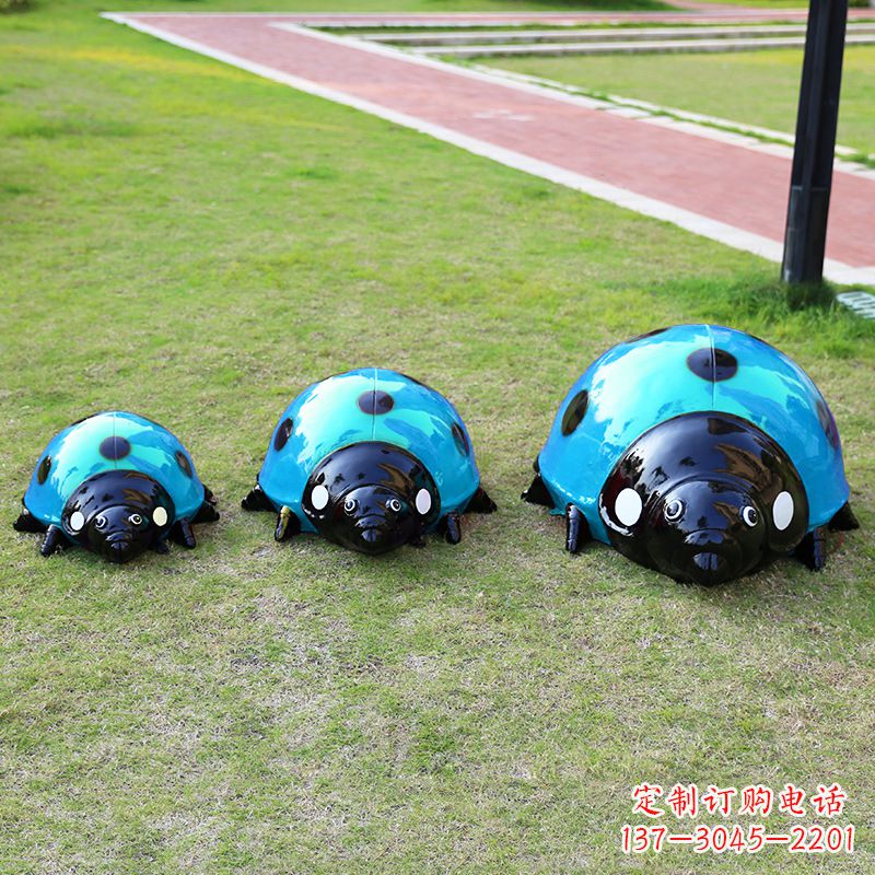常州中领雕塑青蓝瓢虫雕塑是一款独特而又精致的…