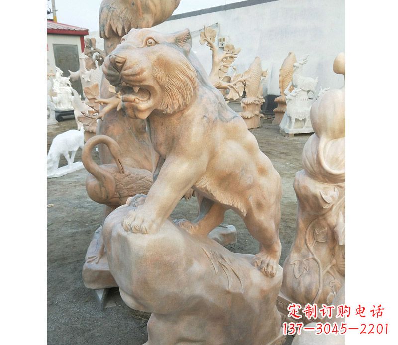 常州高端石雕老虎，让你的公园里更加精彩