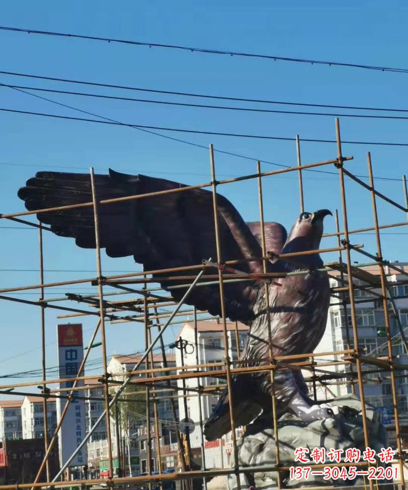 常州高雅精致精美老鹰铜雕