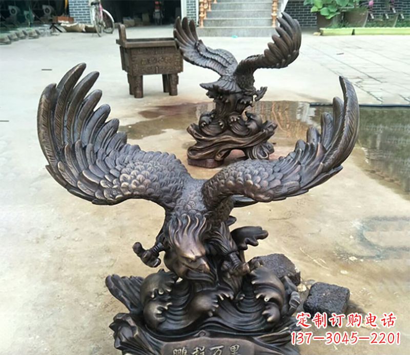 常州老鹰铜雕 (2)