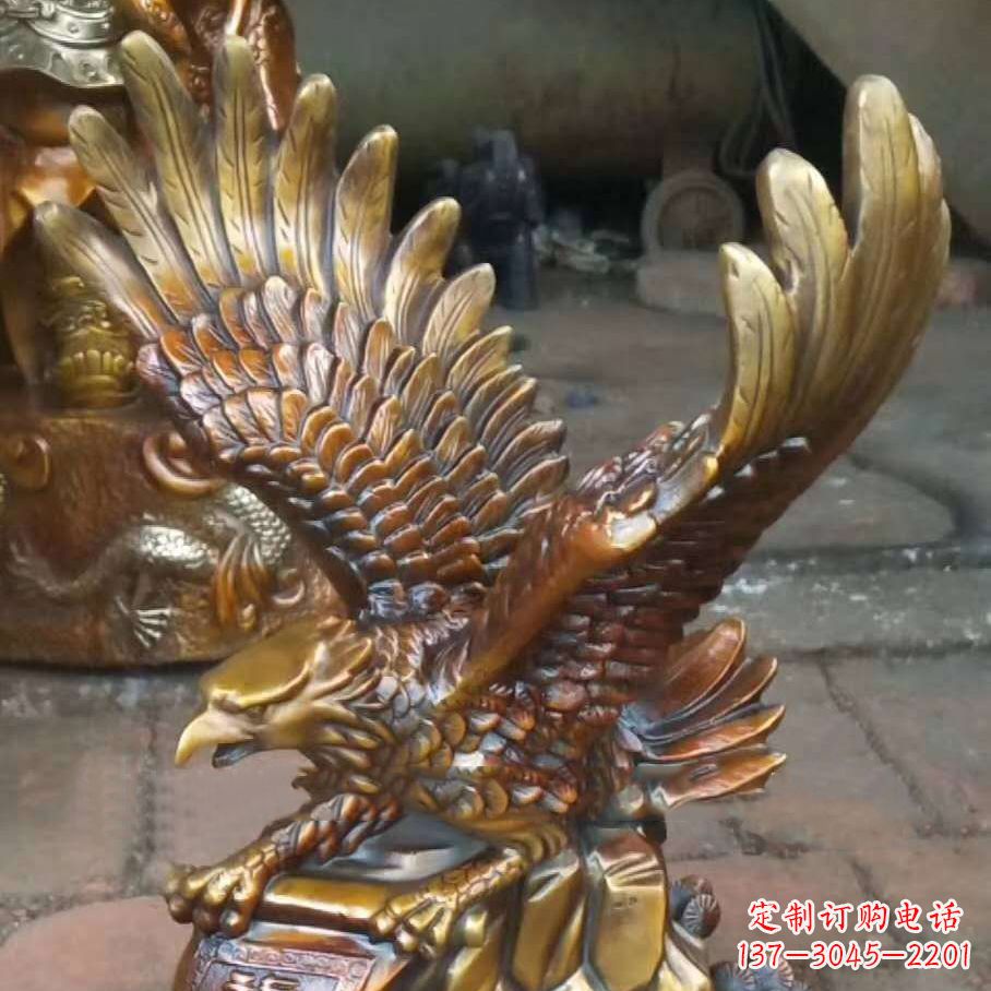 常州老鹰展翅铜雕塑