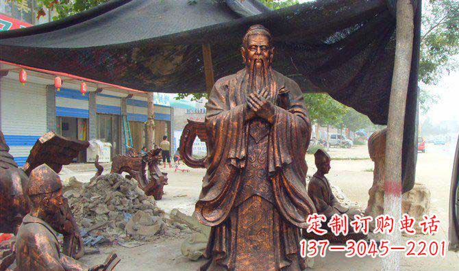 常州老子古代名人铜雕