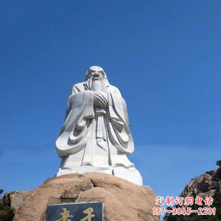 常州经典的老子雕像,手工制作的沉思之作