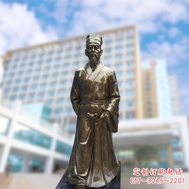 常州李时珍仿铜雕塑-李时珍雕像