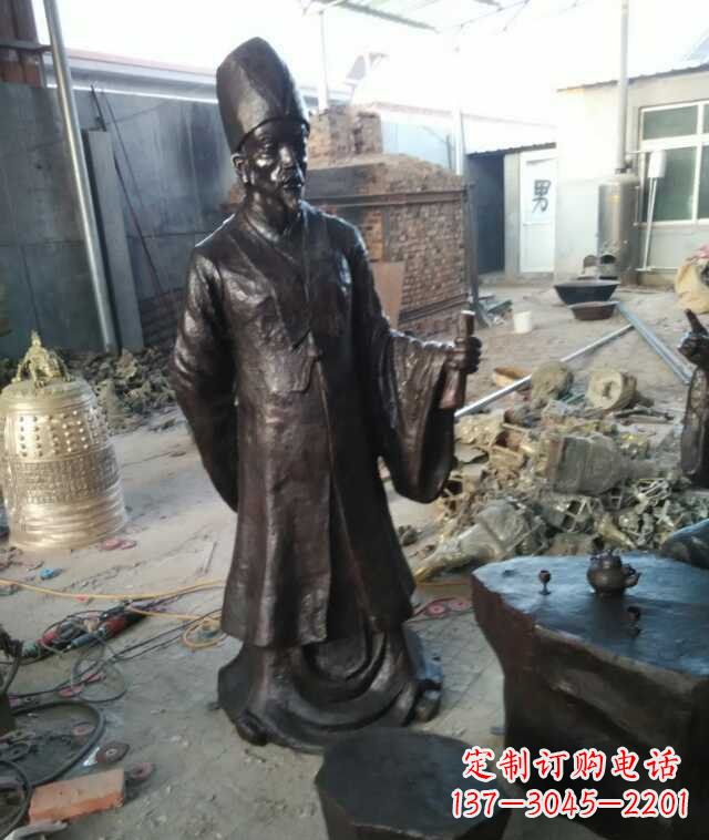 常州李时珍古代名医铜雕