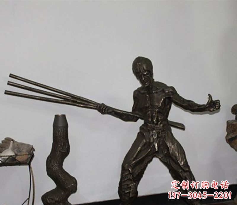 常州海量李小龙铜雕尽显功夫之美
