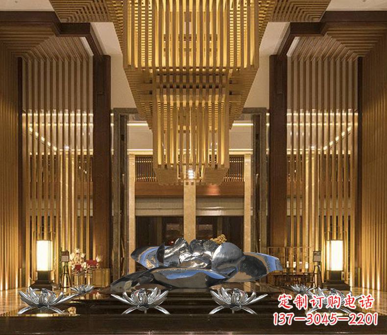 常州专业定制莲花不锈钢雕塑