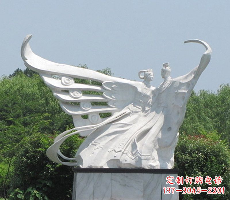 常州中领雕塑定制经典梁山伯与祝英台雕塑