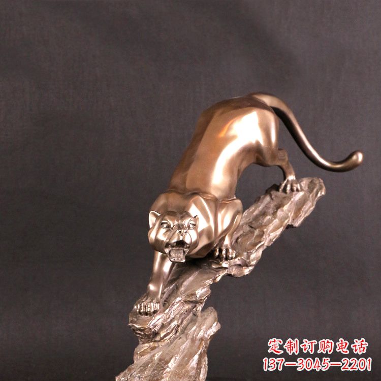 常州猎豹玻璃钢雕塑——高级定制精美雕塑