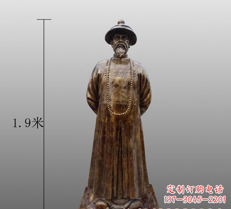 常州为您量身定制林则徐铜雕像