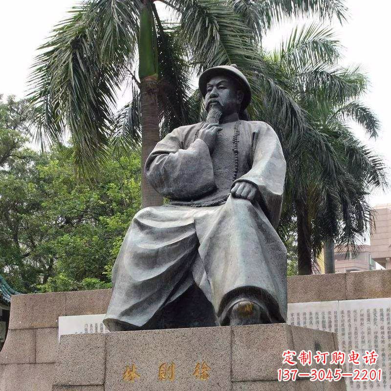 常州精美静谧——林则徐坐姿铜雕塑
